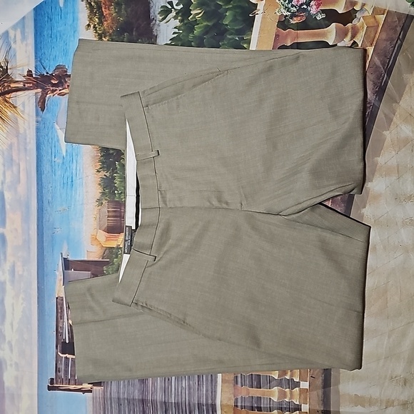 Michael Brandon Tan Dress‎ Pants Size 34x2 Slim Fit - Picture 2 of 5